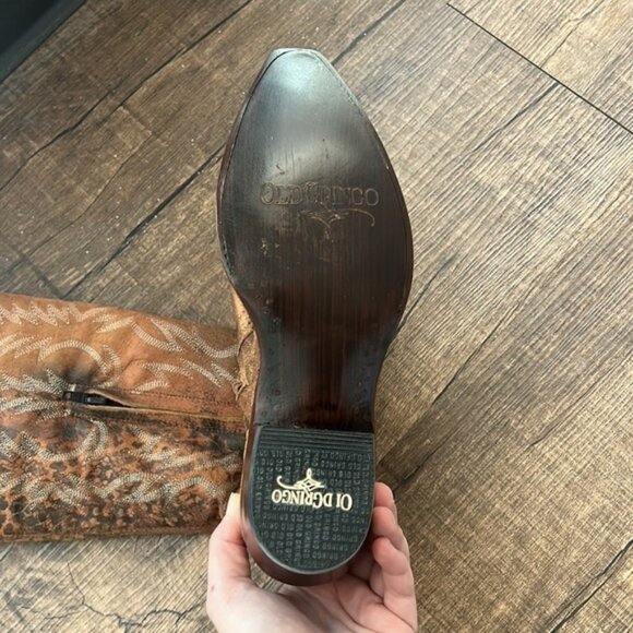 Old Gringo Myra 18” color Ocre cowboy boots - Picture 2 of 6